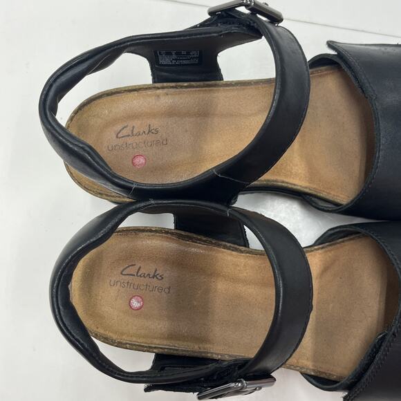 Clarks Black Women's Sandals - Picture 11 of 13